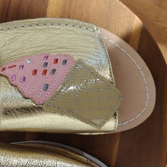 Kate Spade Ice Cream Sandals- Pink and Gold - Bling - Picture 3 of 3